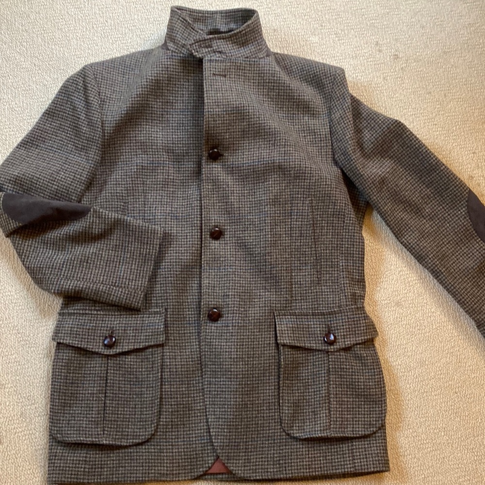 EUC Brooks Brothers 100% wool tweed blazer/jacket Size L